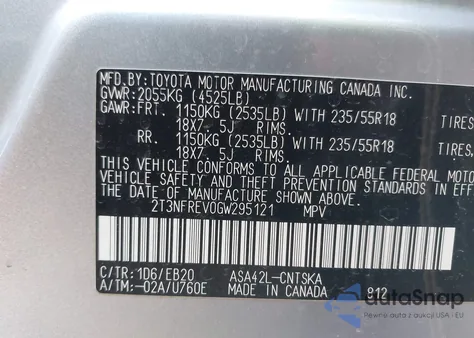 2016 Toyota Rav4 Se from USA, damaged, VIN 2T3NFREV0GW295121